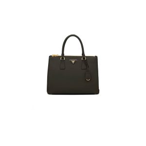 large Pra*a symbole jacquard fabric handbag
