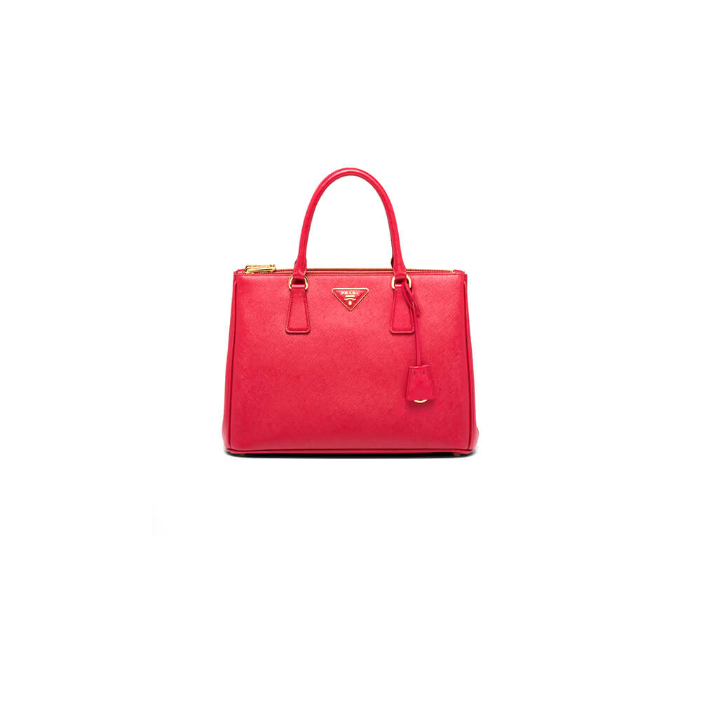 large Pra*a galleria saffiano leather bag