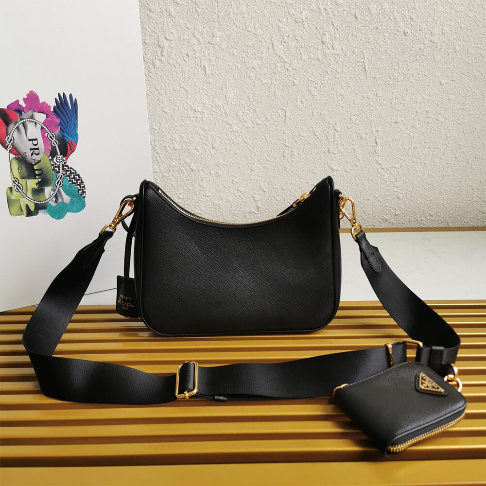 Pra*a re-edition 2005 saffiano leather bag