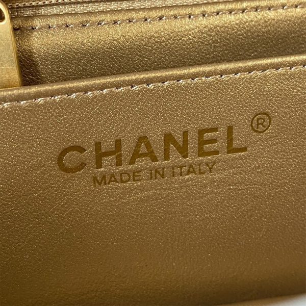 Ch*el pearl crush mini rectangular flap